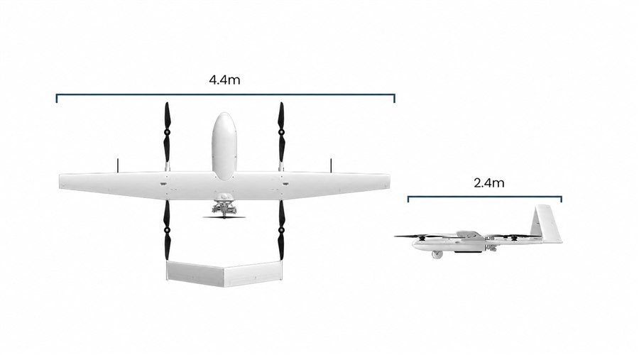 FW-VTOL dimensions