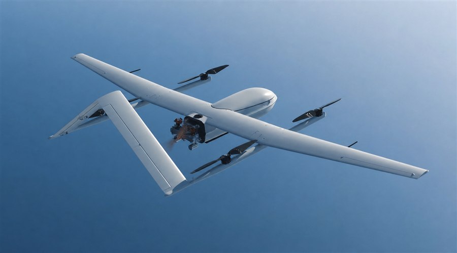 FW-VTOL hybrid VTOL UAV